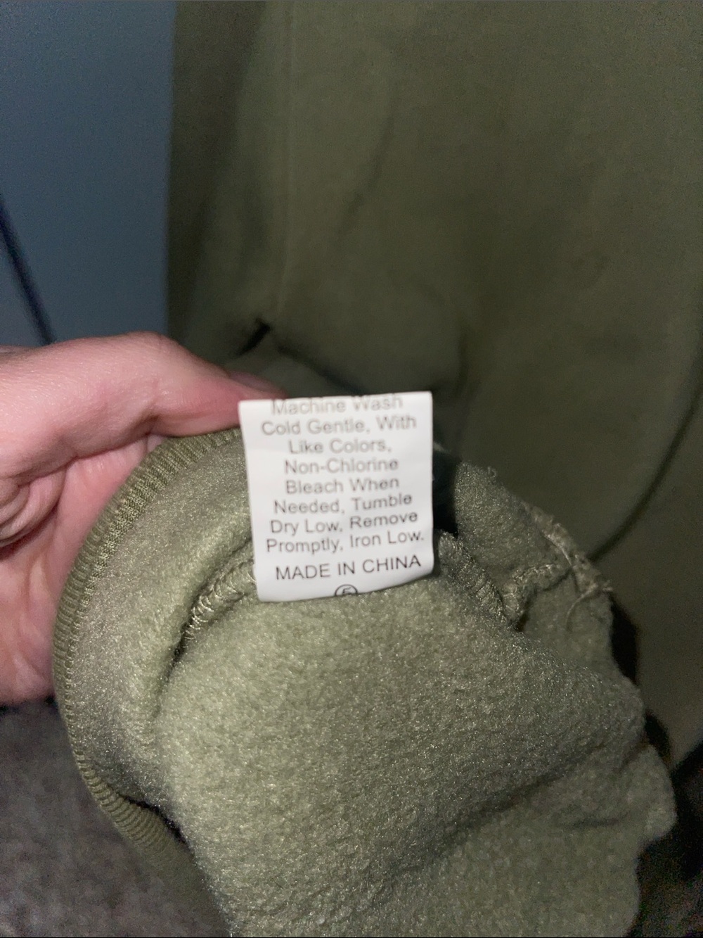 Men's Crewneck Sweatshirt - Light Sage - Picture 3 of 4